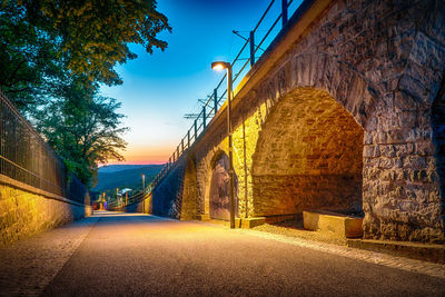 Road passing through trees