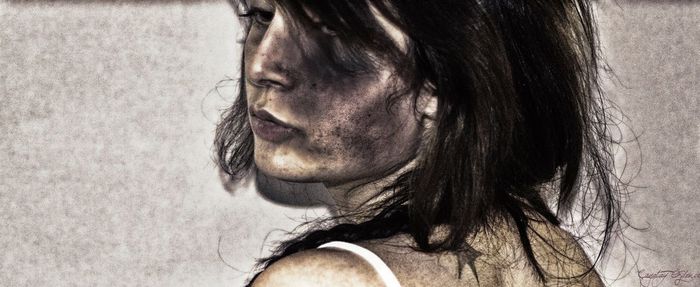 Close-up of woman