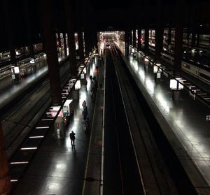 Railroad station platform