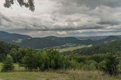 Scenic view of landscape against sky