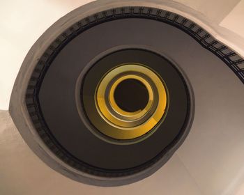 Close-up view of spiral staircase