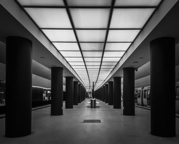 Empty subway station