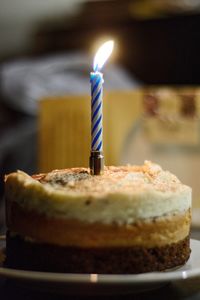 Close-up of birthday cake