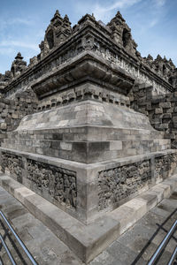 Low angle view of historical building against sky