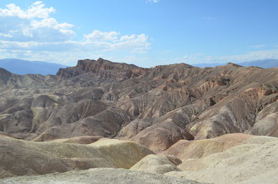 Scenic view of desert against sky