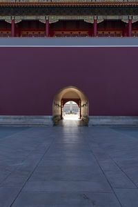 Archway of historic building