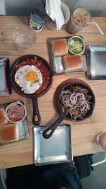 Close-up of food on table