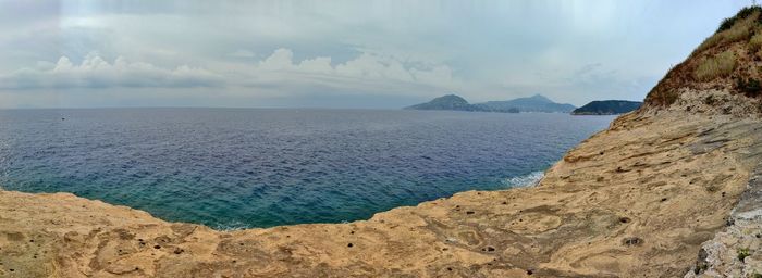 Panoramic view of sea against sky