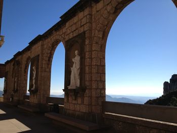 View of built structure against blue sky