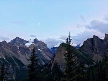 Scenic view of mountains at banff national park