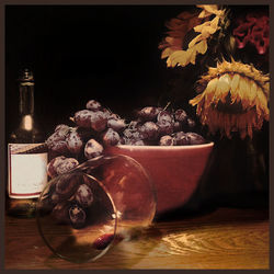 Close up of flowers in vase