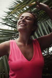 Portrait of smiling young woman