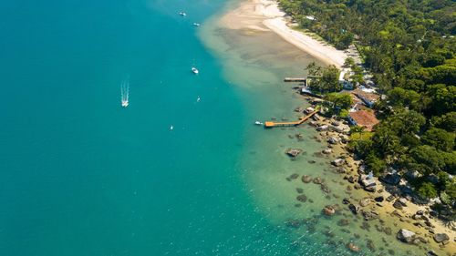 Aerial view of sea