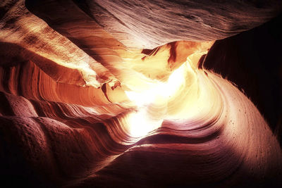 Rock formations in cave