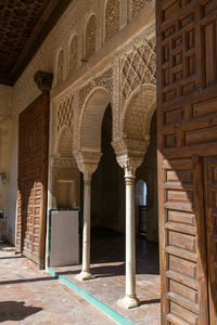 Entrance of historic building