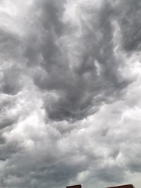 Low angle view of storm clouds in sky