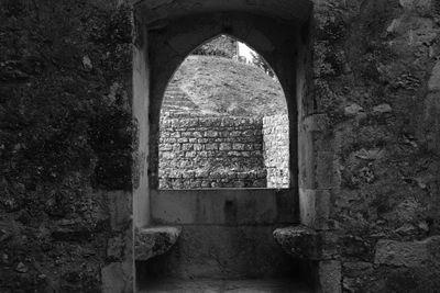 Entrance of historic building