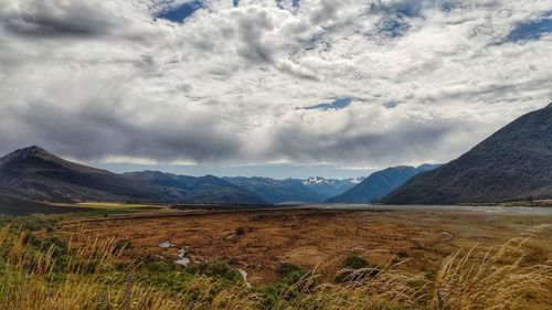 Scenic view of landscape against sky