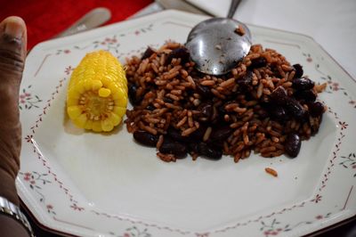 Close-up of food in plate