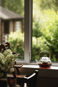Close-up of potted plant on table