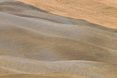 High angle view of land