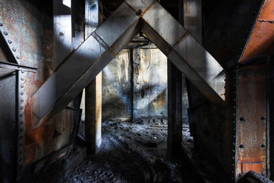 Interior of abandoned building