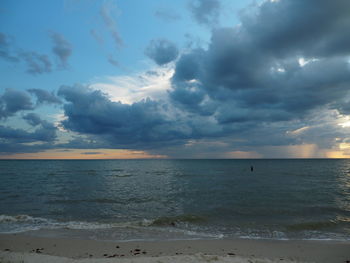 Scenic view of sea against sky