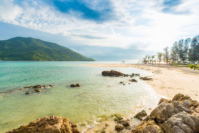 Scenic view of sea against sky