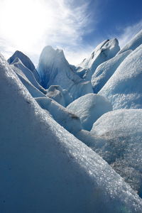 Close up to the perito moreno glacier