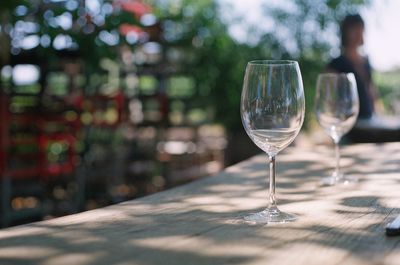 Close-up of wineglass