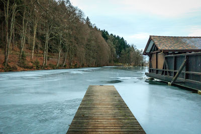 Pier on lake