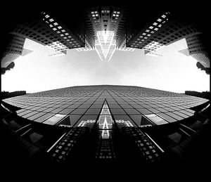 Low angle view of modern building