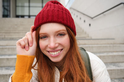 Close-up of young woman