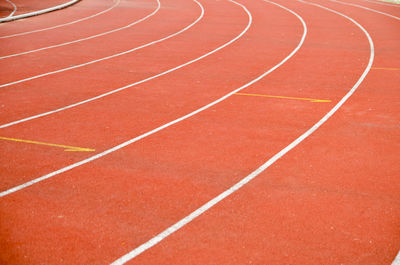 Full frame shot of running track