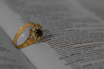 Close-up of food on table