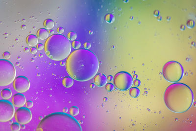 Full frame shot of bubbles in water