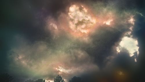 Low angle view of storm clouds in sky