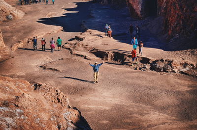 People on rock