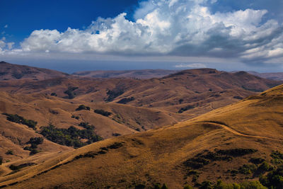 Scenic view of desert against sky