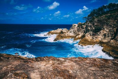 Scenic view of sea against sky