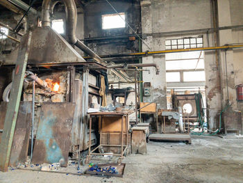 Interior of abandoned house