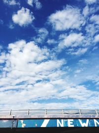 Low angle view of cloudy sky