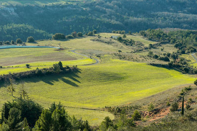 High angle view of landscape