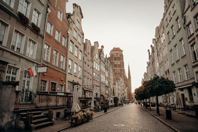 Street amidst buildings in city