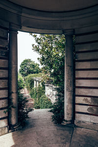 Empty entrance of building