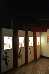 Empty corridor of building