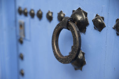 Close-up of door knocker