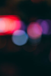 Defocused image of lights