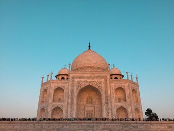 View of historical building against clear sky