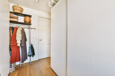 Low section of woman standing in bathroom